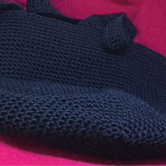 Black SAK Handbag w/ Handcrafted Geishas Hand-stitched Appliqué - Picture 4 of 10